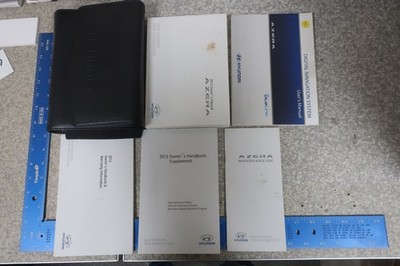 Hyundai Azera Owner's Manual 2013 Navigation Set Book 13 Free Shipping OM947