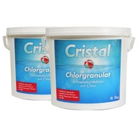 Cristal Chlorgranulat 2X 5 Kg Schnell LöSlich Desinfektion Chlor Granulat Pool