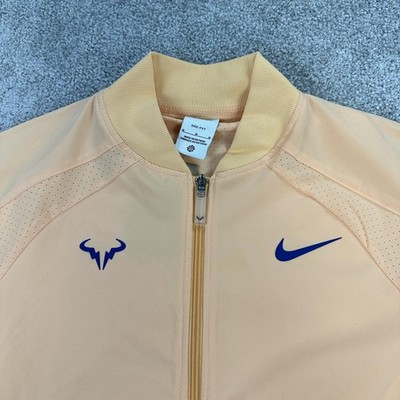 Nike Rafa Jacket Mens Medium Peach Dri-FIT DV2885-777 Tennis Full