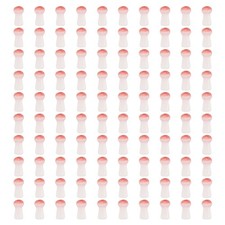 0.31" x 0.16" Cute Mushroom Beads, 200Pcs Small Glass Beads Bulk, Red