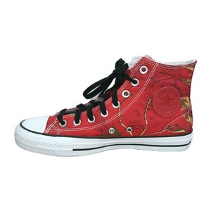 Converse Cons Men’s 10.5 Red Gray White High Top Sneakers Vintage Authenticated Converse Cons Vintage | eBay main image 3