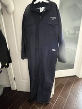 Industrial Coverall FR 3XL 32 20 Arc Rating Flame Resistant Blue