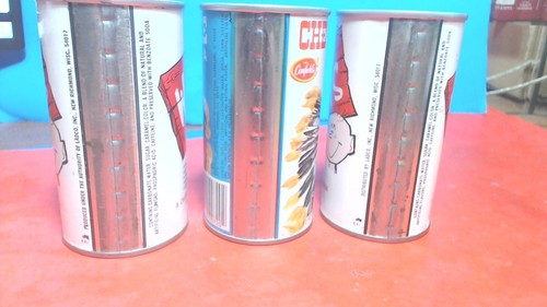 Vintage- 1970s - CHERIKEE RED-&-WORMS--3-- Soda Pop Cans- 12 oz. ss-Top Opened - Picture 5 of 6