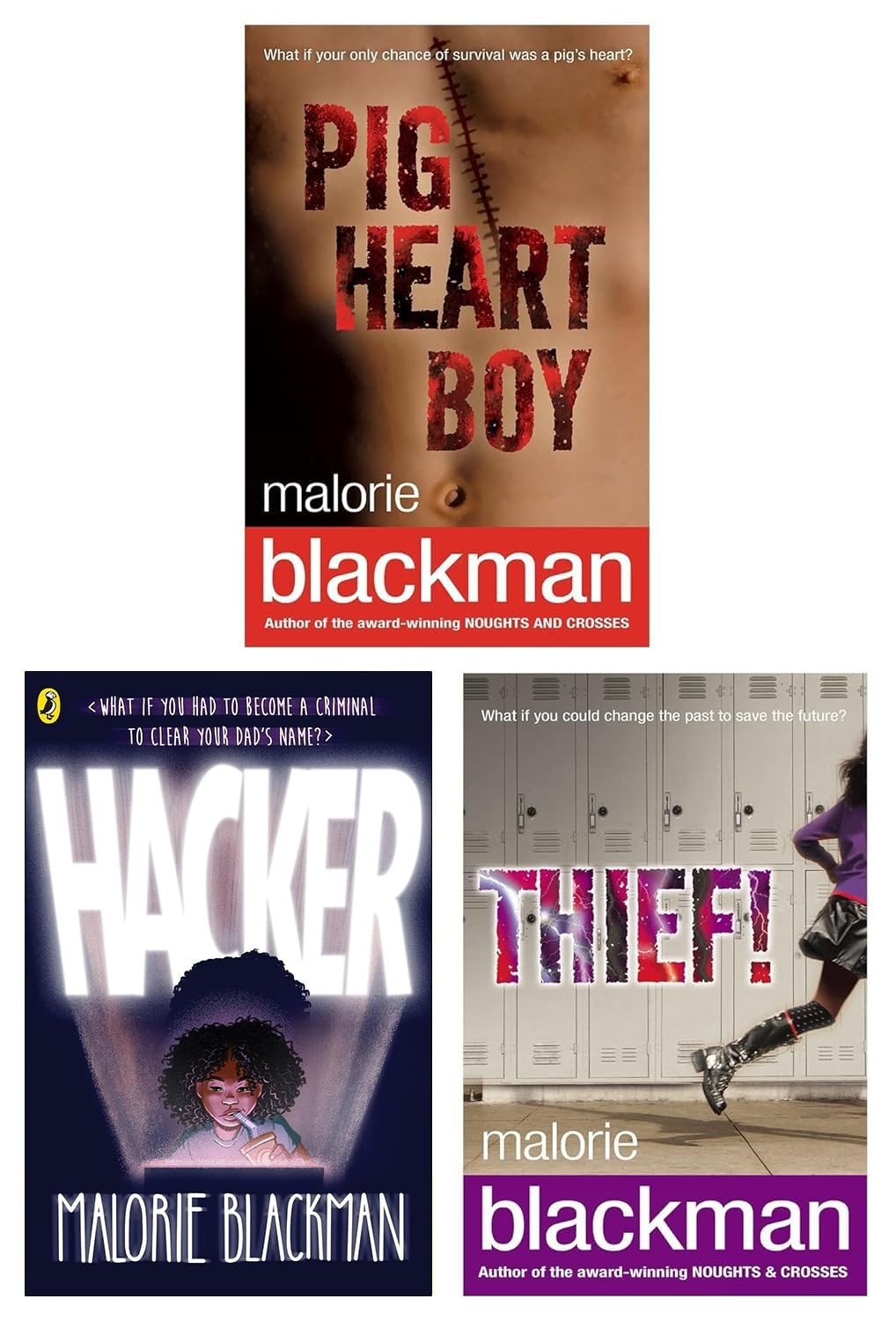 Malorie Blackman Collection 3 Books Set Pig-Heart Boy, Hacker, Thief Paperback