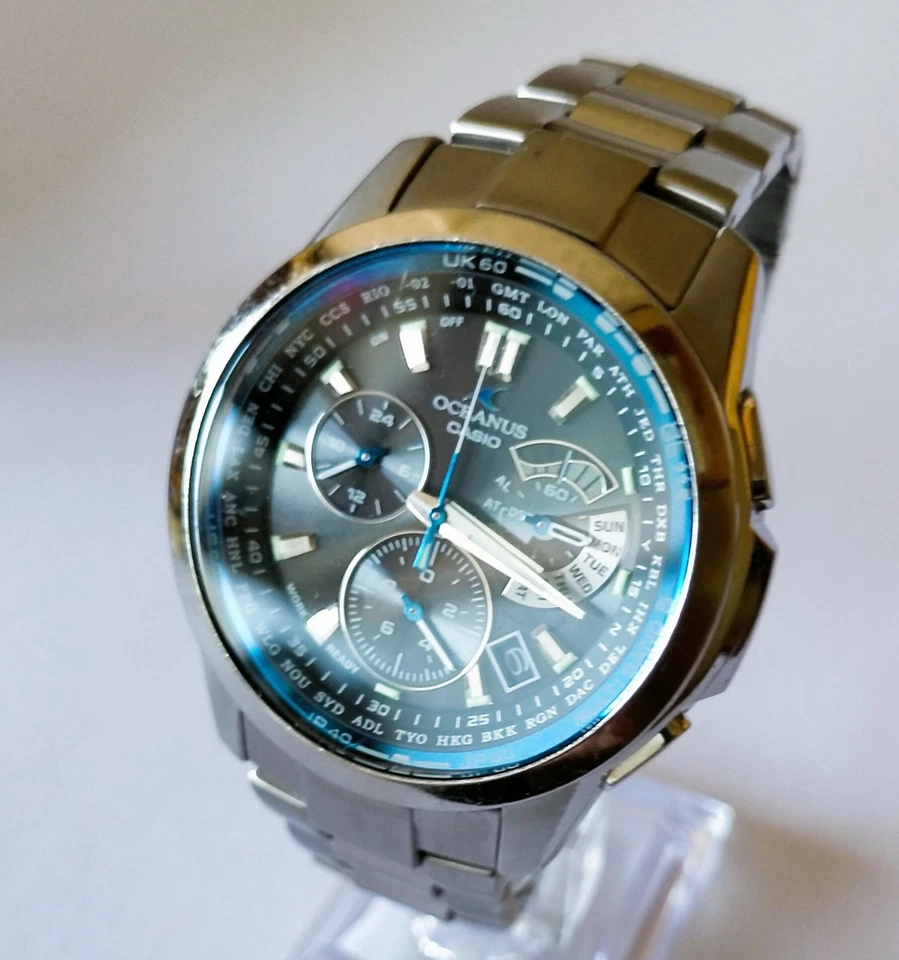 卡西欧 Oceanus OCW-M700 钛男士腕表太阳能腕表 18 厘米/7.06 英寸 — 第 4/4 张图片