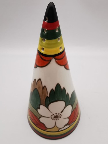Clarice Cliff Bizarre "LIMBERLOST" Hand Painted Conical Sugar Shaker Centenary - Picture 8 of 9