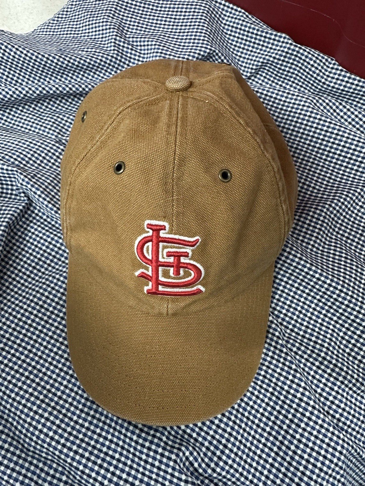 Carhartt 47 Brand Hat Mens OSFA Brown St Louis Cardinals Duck Canvas Strapback
