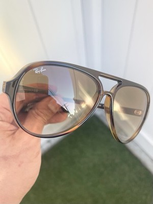 NWT Ray-Ban Cats 5000 Polished Light Havana/Light Brown Ray-Ban Cats 5000 Classic Light Havana Light Brown Gradient  main image 3