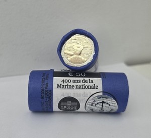 Rouleau Collector 2€ Euros Commémorative France 2026 FdC Marine Nationale
