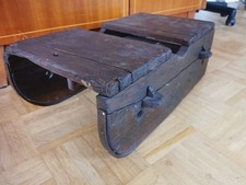 antiker Holzschlitten Blumenst&auml;nder Schlitten Blumen Hocker St&auml;nder Rodel
