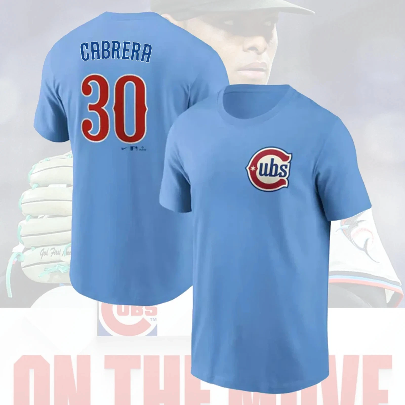 Edward Cabrera #30 Chicago Baseball 2026 Player Name & Number for Fans
