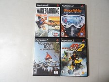LOT OF 4 Shaun White Snowboarding ATV WAKEBOARDING BIKE PlayStation 2 PS2 TESTED