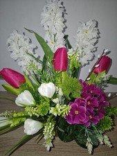 Blumengesteck Kunstblumen Tischgesteck künstlich Tischdeko Kunstgesteck Gesteck