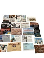 LOT OF 38 NATIONAL GEOGRAPHIC MAPS W Faux Leather Case & Unused Index