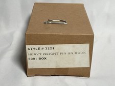 500 pack 1-3/8" HEAVY DUTY DRAPERY CURTAIN PIN ON HOOKS WINDOW DRAPE