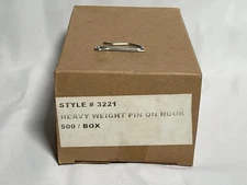 500 pack 1-3/8" HEAVY DUTY DRAPERY CURTAIN PIN ON HOOKS WINDOW DRAPE