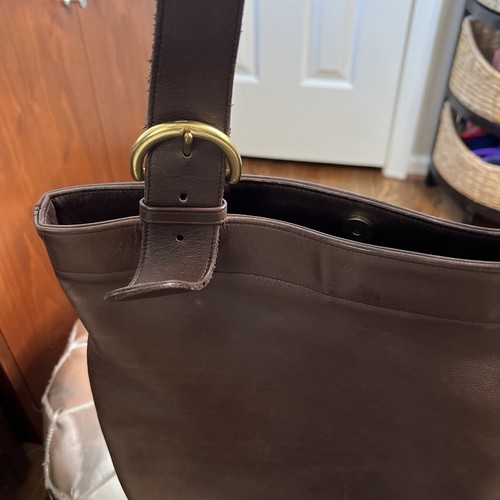 BOLSO DE MANO VINTAGE COACH DE CUERO MARRÓN SOHO LAFAYETTE G5C-4140 - Imagen 11 de 11