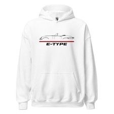Premium Hoodie For Jaguar E-Type Roadster Car Fans Christmas Gift