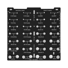 Thread Tester Screw Identification Gauge 28 Nut and Bolt Thread Size Checker