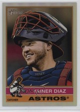 2025 Topps Heritage High Number Chrome Refractor Yainer Diaz #650 1o0