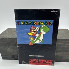 Super Mario World - Super Nintendo SNES - Manual/Instructions Only - Authentic