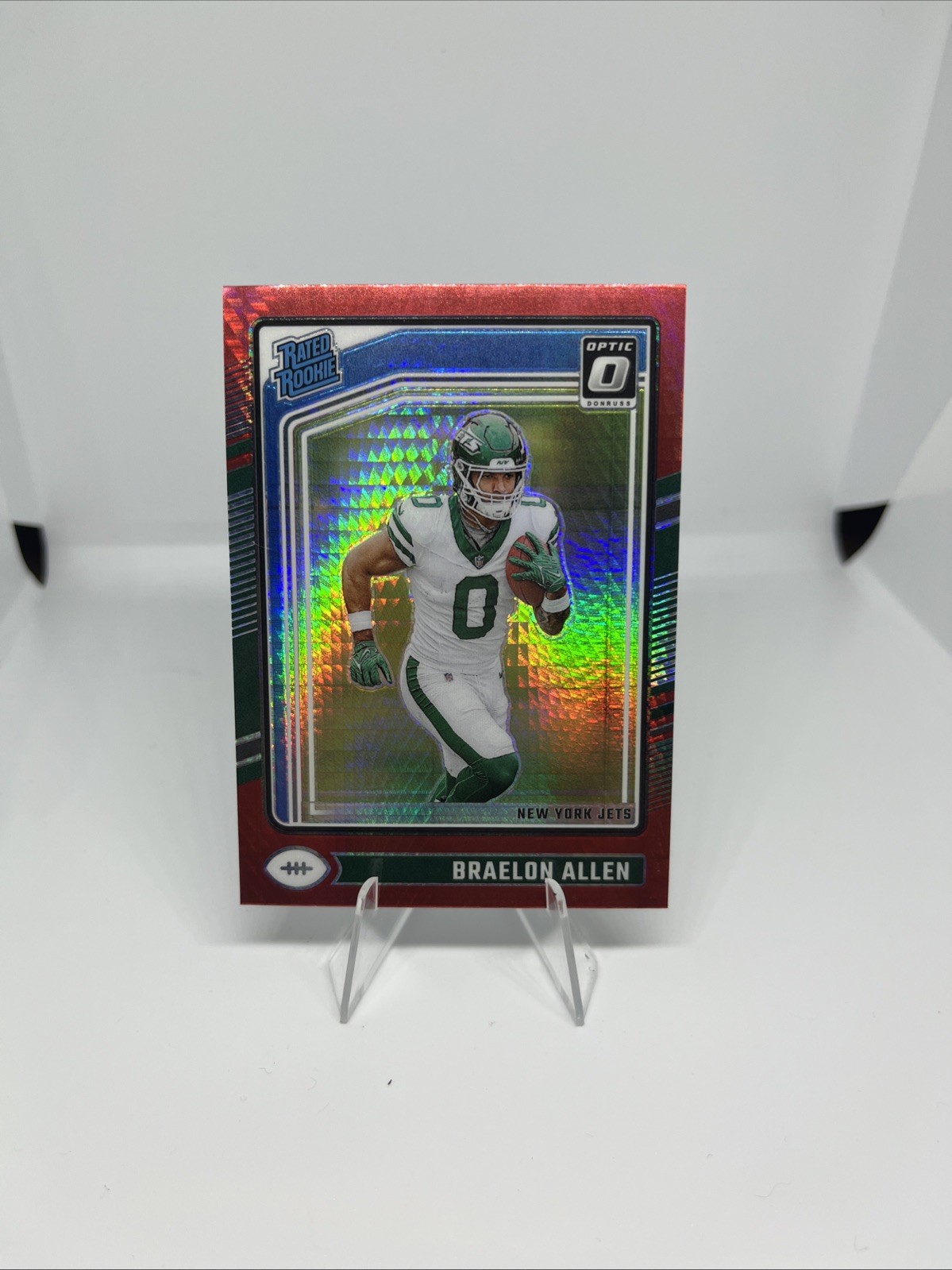 2024 Panini Donruss Optic - Rated Rookie Braelon Allen #211 Red Hyper Prizm (RC)