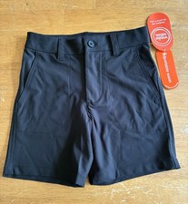 Wonder Nation Boys Everywhere Shorts Size 7 Black Polyester Adjustable Waist