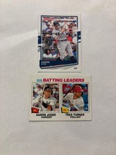 (2) Aaron judge- 2020 Donruss and 2026 topps