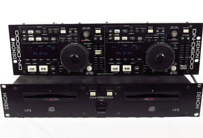 Denon DN-D6000 DJ Twin CD Player Partially Tested / Working
