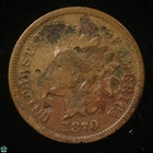 1870 Indian Head Small Cent - Good Details: Heavy Pitting