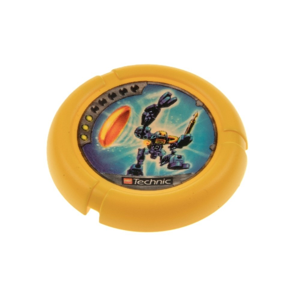 1X Lego Technic Sliding Disk Underwater Slizer Yellow Robot 8501 32171PB026