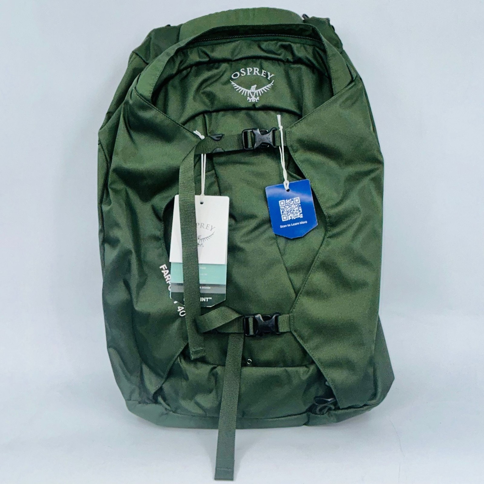 OSPREY FARPOINT 40 GREEN COMFORTABLE LIGHTWEIGHT CARRY-ON TR