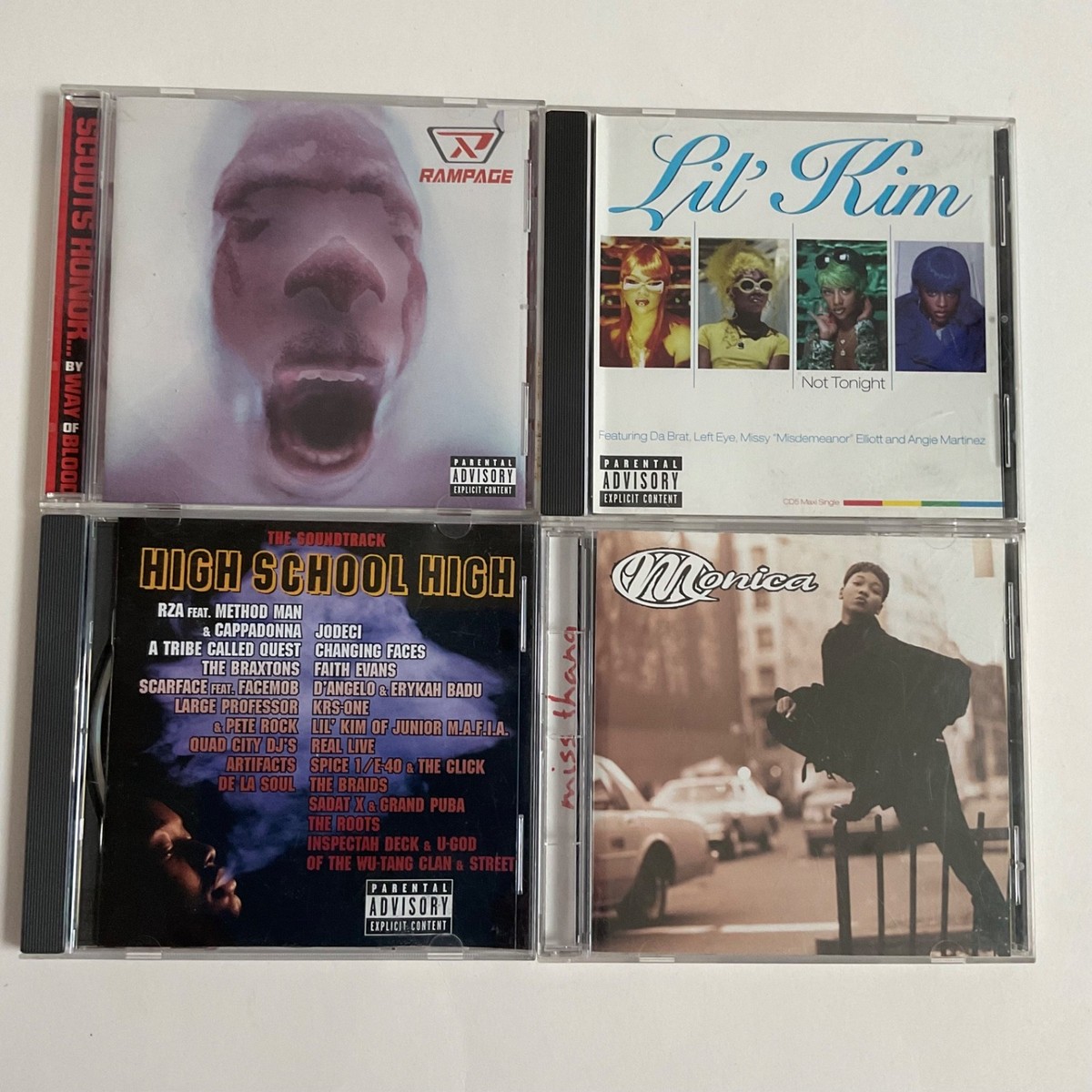 VTG 90s Rap Hip Hop R&B CD Lot 8 20 Fingers Compilation Rampage