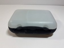 Fiambrera Tupperware 5140A-1 y 5142A-3 de dos piezas azul marino contenedor arena que