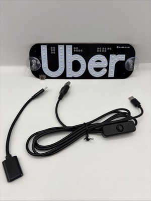Taxi Rideshare Sign Light LED USB Car Sign Window Decor Windshield Lamp Display