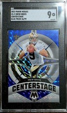 2022 Mosaic Drew Brees 46/99 Centerstage Blue Prizm SGC 9 Mint-NEW ORLEANS SAINT