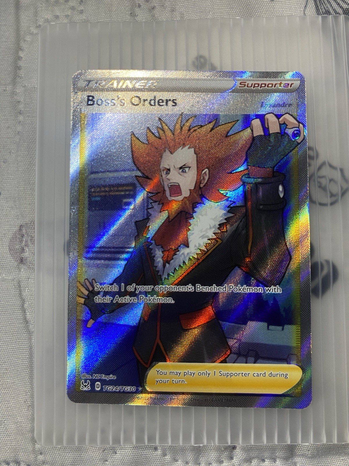 Pokémon Boss's Orders Full Art Ultra Rare Foil Swsh11 Lost Origin TG24/TG30