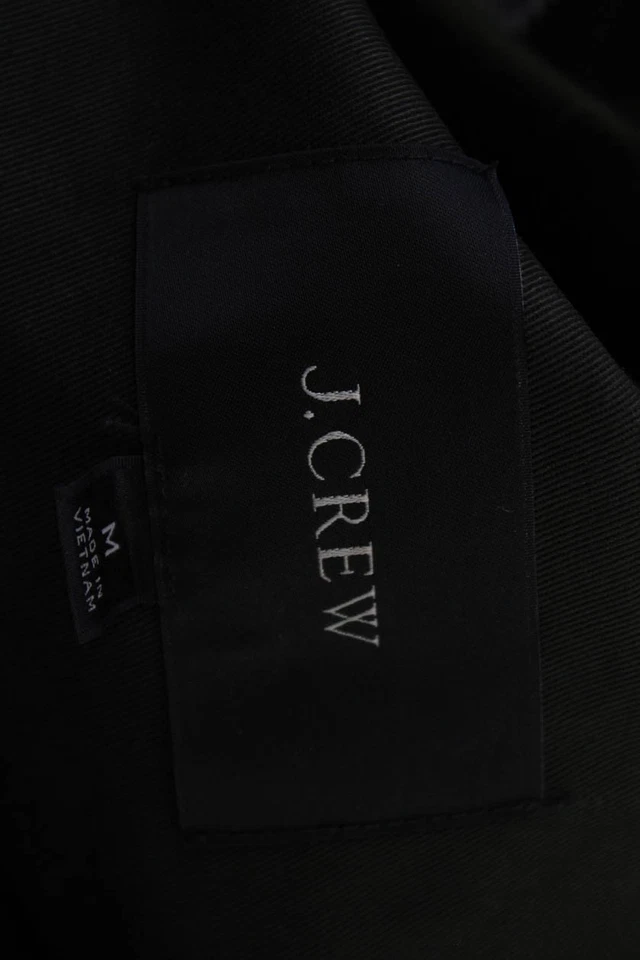 Chaqueta Militar J Crew Mujer Verde 100% Algodón Manga Larga Botón Talla M Foto 4 de 4