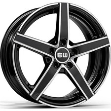 Cerchi in lega EW EW12 JAZZY 18" 7.5J 5x110 ET 34 65.1 BLACK POLISHED