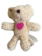 Blue Ocean Entertainment AG Teddybär Kuscheltier mit Herz Beige 13cm