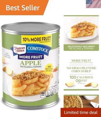 Delicious 21oz Comstock Apple Pie Filling & Topping - 8 Cans for Family Treats