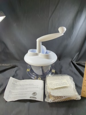 6 PC Manual Handle Turn Food Chopper Processor Slicer Multi Grater NIB