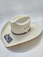 George Strait by Resistol Hazer 10X Straw Cowboy Hat Size 6 7/8