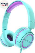 V1 Kids Headphones, 85Db Safe Volume for School, Toddler 2-12, Adjustable Foldab