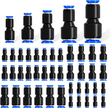Quick Connect Air Hose Fittings,5 Size Push to Connect Fittings,1/8",1/4",5/16",