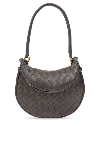 BOTTEGA VENETA Gemelli Small $3400 Grey Leather Shoulder Bag New And Authentic