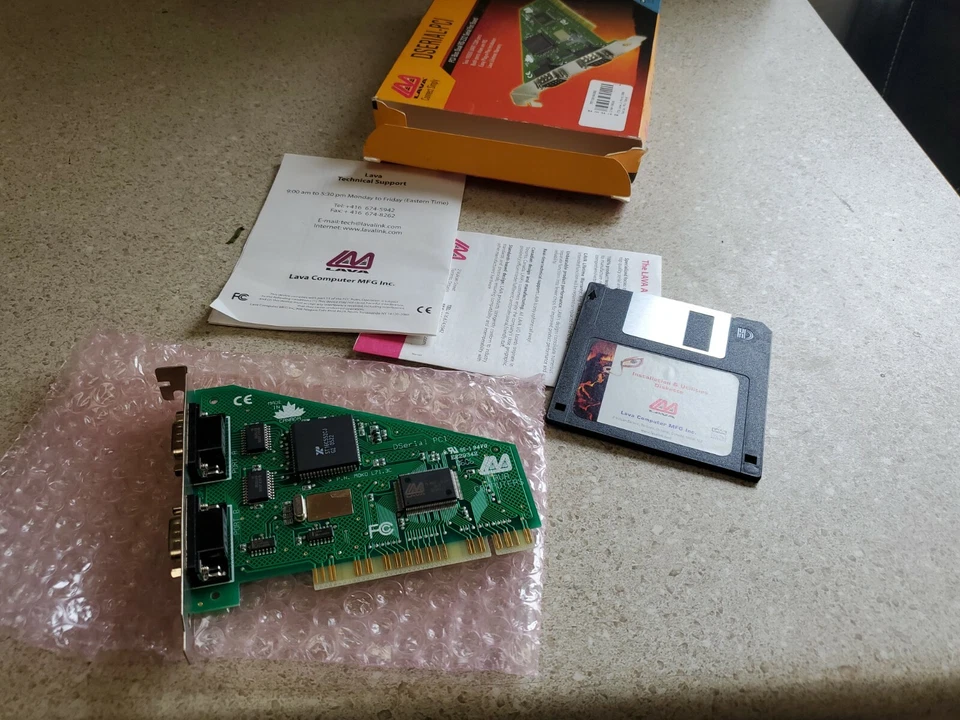 Lava MOKO L71.3E PCI Bus Dual RS-232 Serial Port Board C-7 - Image 3 of 4