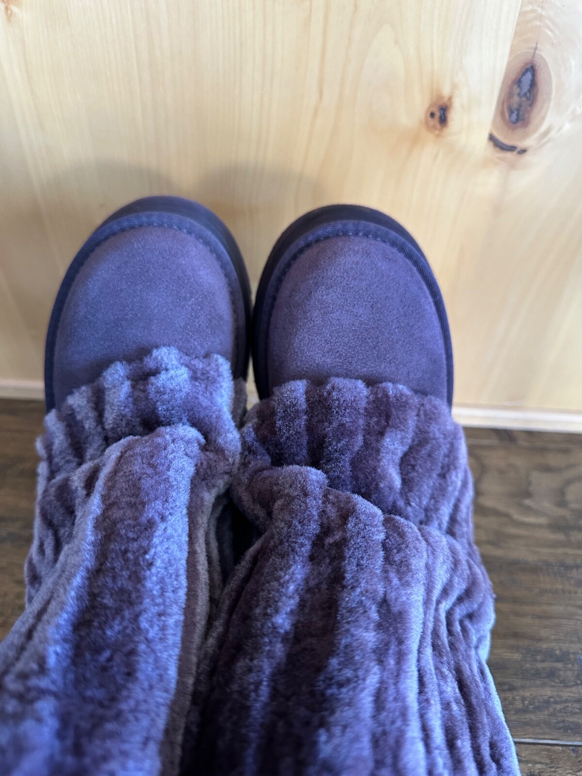 NEW UGG CLASSIC SHORT SHERPA CHURRO CORDUROY BOOTS 6 RARE PLATFORM image 3