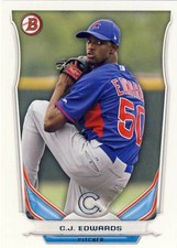(50) 2014 Bowman Draft Picks C.J. EDWARDS Rookie Card LOT #TP72 Cubs