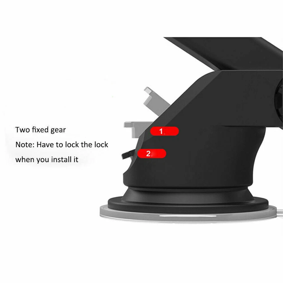 360° Car Windshield Mount Cradle Holder Stand For iPhone Mobile Cell Phone GPS - Image 2 of 4